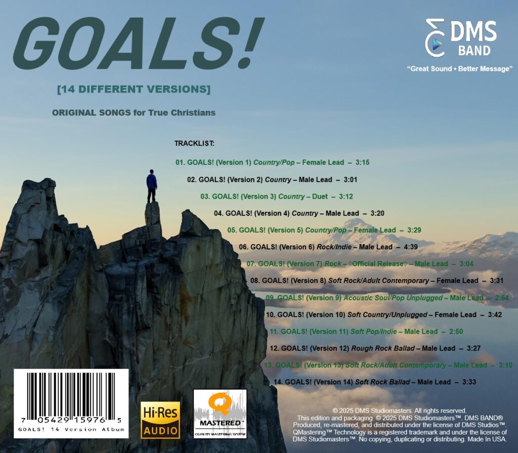GOALS! (Back Cover)